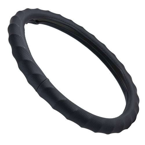 Szellőző bőrhatású kormányvédő 38cm