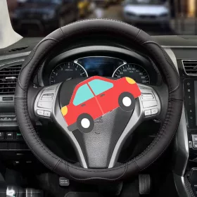 Valódi bőr kormányvédő 36cm DS01