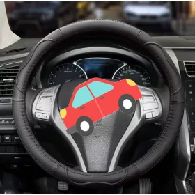 Teherautós Valódi bőr furgon kormányvédő DS01BK-41CM