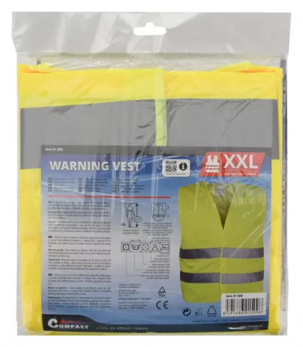 Fényvisszaverő mellény XXL (sárga, 130g)