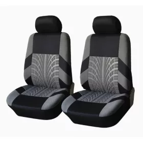   2DB-os Univerzális üléshuzat 1+1 - Légzsákos - szürke-fekete