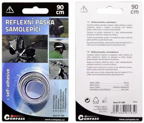 Öntapadós fényvisszaverő szalag (ezüst)