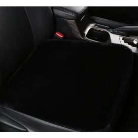 Puha szőrös ülésvédő - fekete