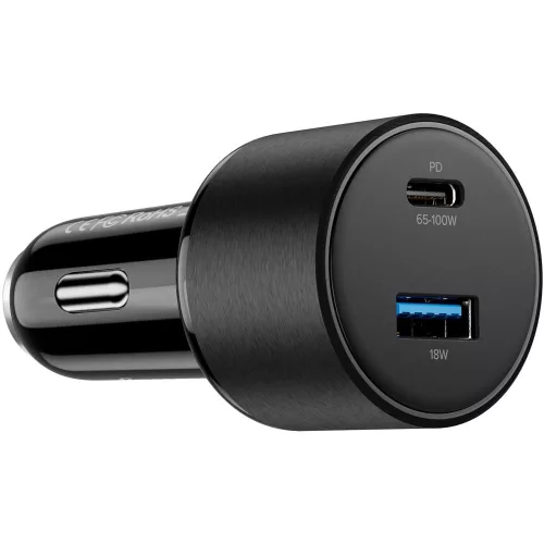 02ACSET Gyors töltő USB/USB-C + 3 az 1-ben töltő különböző töltőfejekkel - 5A 100W 12-24V