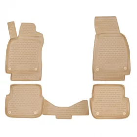   Audi A6 2004-2011 (bézs) Novline méretpontos gumiszőnyeg szett