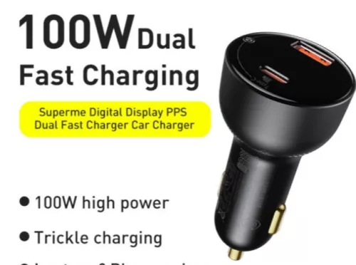 ECO PACK 04AC Gyorstöltő digitális voltmérővel - USB/USB-C csatlakozás - 100W