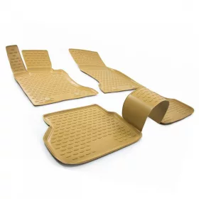   BMW 5 2003-2010 (E60, E61, bézs) Novline méretpontos gumiszőnyeg szett