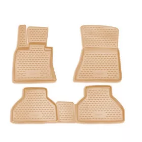   BMW X5 2006-2013 (E70 bézs) Novline méretpontos gumiszőnyeg szett