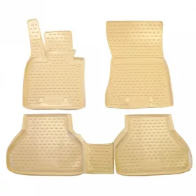   BMW X6 2008-2014 (E71, bézs) Novline méretpontos gumiszőnyeg szett