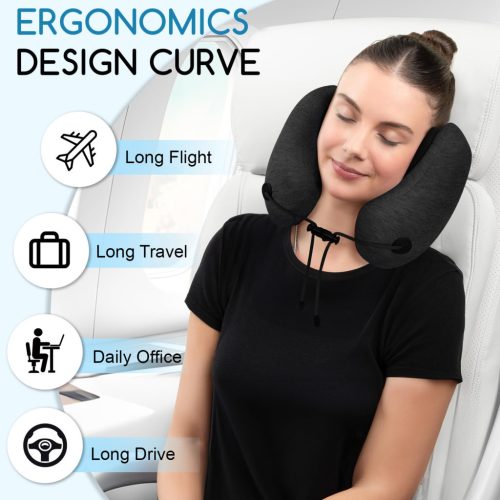 Memóriahabos utazó nyakpárna