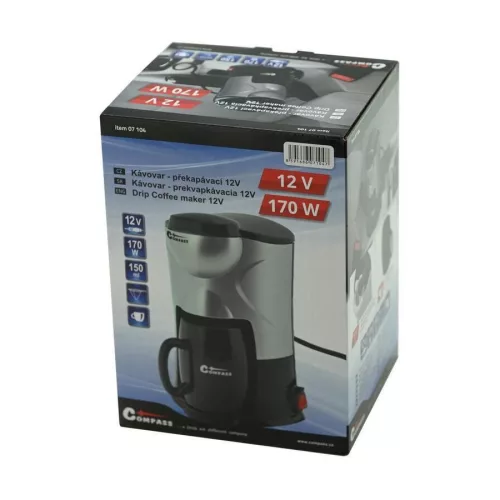 Csepegtetős kávéfőző (12V, 170W, 15A, 150ml)