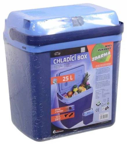 Compass hűtőláda fűtéssel - 25l - kék