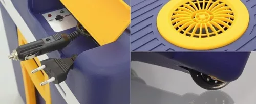 Compass hűtőláda fűtéssel - 50l - kék