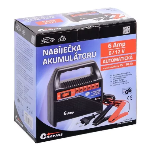 Autóakkumulátor töltő 15 - 60Ah (6Amp)