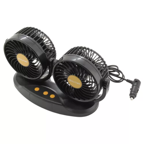 Duo ventilátor hőmérővel (24V)
