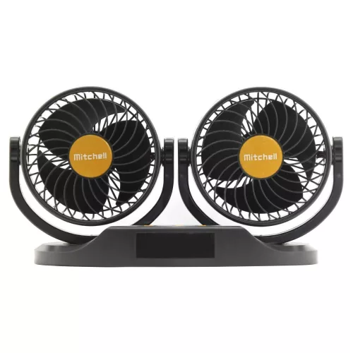 Duo ventilátor hőmérővel (24V)