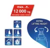 Hidraulikus emelő 12000kg (Compass)