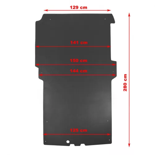 Citroen Jumpy 2016- Rezaw-Plast méretpontos raktér padlóburkolat