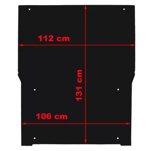 Fiat Fiorino 2008-2016 (2 személyes) Rezaw-Plast méretpontos raktér padlóburkolat
