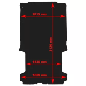   PEUGEOT BOXER 2006- L2 Rezaw-Plast méretpontos raktér padlóburkolat