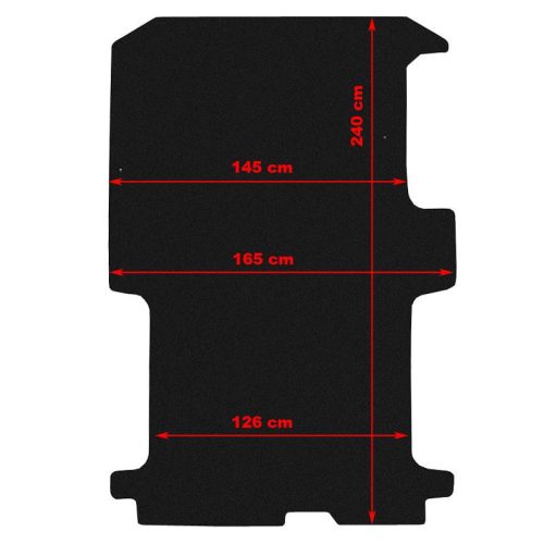 Opel Vivaro 2001-2014 (L1) Rezaw-Plast méretpontos raktér padlóburkolat