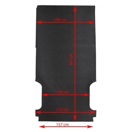 Opel Movano 2010-2021 (L3) Rezaw-Plast méretpontos raktér padlóburkolat