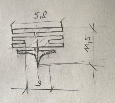 Pótgumik ablaktörlőkhöz (710mm, lapos, 2db)