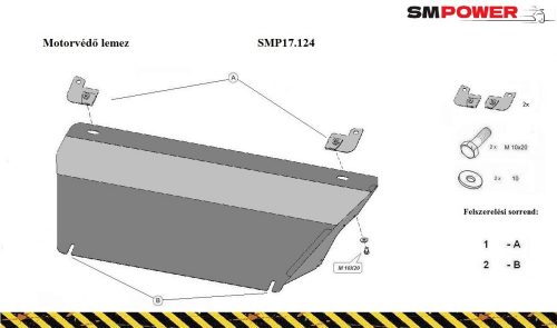 Opel Adam 2012/10 - Motorvédő lemez - SMP17.124