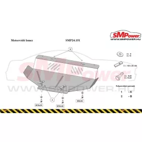   Subaru Forester 3 2008 - 2013 - Motorvédő lemez - SMP24.151