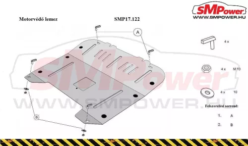 Saab 9-3 2002 - 2012 - Motorvédő lemez - SMP17.122