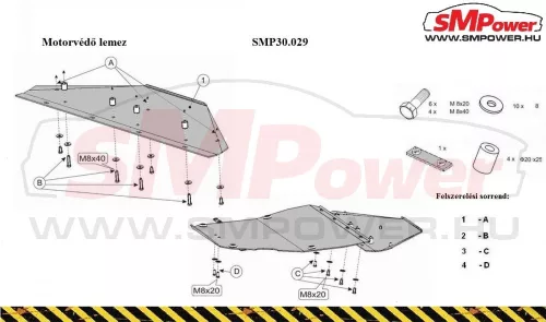 Lancia Zeta, 1995-2003 - Motorvédő lemez - SMP30.029