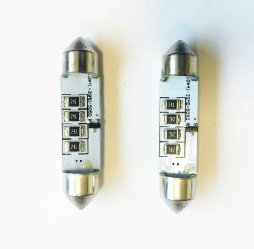 3SMD LED 39mm-es Szofita izzó SMD-10X39-3SMD