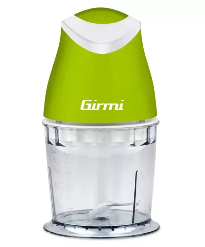 Girmi TR01 Professzionális aprító zöld színben, 350W teljesítmény, 500 ml rozsdamentes acél pengékkel, kompakt konyhai élmény