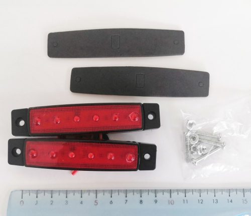 AE-113505A/R szélességjelző,piros,12-24V