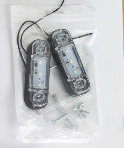 AE-113512B/W szélességjelző,fehér,12-24V