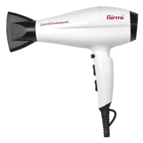   Girmi PH45 Professzionális fehér hajszárító, 1800-2200W, 2 sebesség fokozattal, 3 hőmérséklet beállítási lehetőséggel, hideg levegő funkcióval
