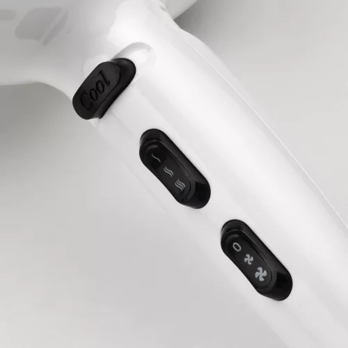 Girmi PH45 Professzionális fehér hajszárító, 1800-2200W, 2 sebesség fokozattal, 3 hőmérséklet beállítási lehetőséggel, hideg levegő funkcióval