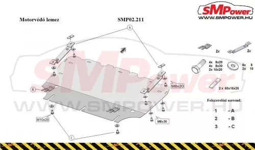Audi A6 2011-2018 Motorvédő lemez - SMP02.211K