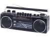 Trevi RR501 Hordozható kazettás rádió és MP3/USB lejátszó, Bluetooth funkcióval (fekete)