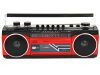 Trevi RR501 Hordozható kazettás rádió és MP3/USB lejátszó, Bluetooth funkcióval (piros)