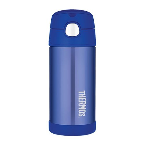 Thermos FUNtainer gyerek termosz szívószállal - kék - 355 ml