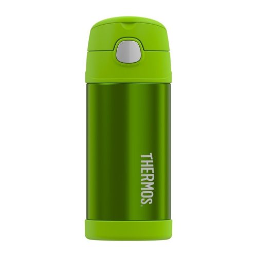 Thermos FUNtainer gyerek termosz szívószállal - lime - 355 ml