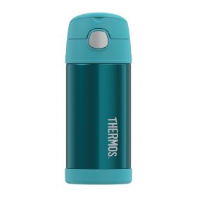   Thermos FUNtainer gyerek termosz szívószállal - türkiz - 355 ml
