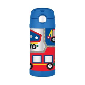   Thermos FUNtainer gyerek termosz szívószállal - munkagépek - 355 ml
