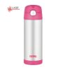 Thermos FUNtainer gyerek termosz szívószállal - rózsaszín - 470 ml