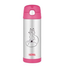   Thermos FUNtainer gyerek termosz szívószállal - róka - 470 ml