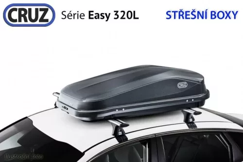 Tetőbox CRUZ Box 340N, fényes fekete