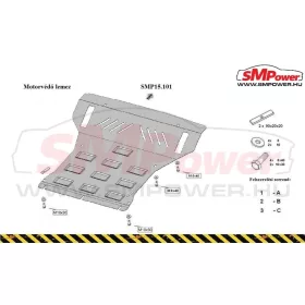 Mitsubishi Pajero IV 2007- Motorvédő lemez - SMP15.101