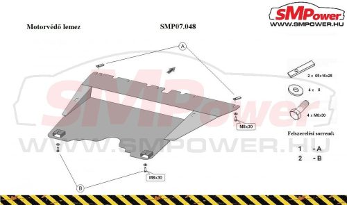 Opel Combo, 2010-2017 Motorvédő lemez - SMP07.048K