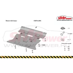   Mercedes GLE Coupe C292, 2015- Motorvédő lemez - SMP14.801K